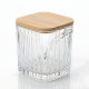 Glass Jar with Wooden Lid & Spoon